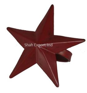 Ronds de serviette en métal de conception martelée pour la table de dîner spéciale de fête de mariage porte-serviettes décoratifs en forme d'étoile - Product Image 3