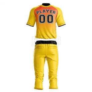 Uniforme durable de baseball des prix fait à partir de l'idéal mou de tissu pour l'entraînement et les sports concurrentiels - Product Image 2