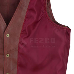 Nuevo diseño Demanda de los clientes Chaleco de cuero para hombres Mejor edición Nueva calidad Chaleco de cuero transpirable de baja tasa - Product Image 6