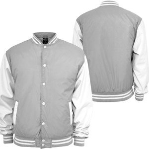 โรงงานผลิตเสื้อแจ็คเก็ต Varsity แบบ OEM ขายส่ง รับผลิตตามแบบ พร้อมสกรีนโลโก้ เสื้อแจ็คเก็ตเบสบอลสไตล์วิทยาลัย แฟชั่นสตรีทแวร์ เสื้อผ้าลำลองสำหรับผู้ชายและผู้หญิง - Product Image 4