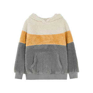 Conception de logo personnalisé OEM Sweats à capuche en molleton Sherpa en coton Sweats à capuche en molleton léger - Product Image 2