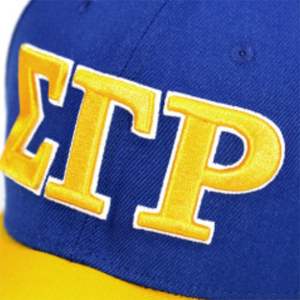 SGR Cap Royal Blue | Sigma Gamma Rho Sorority Hat | 20% Lana 80% Acrílico | Logotipo bordado en la parte delantera y trasera | Ajuste ajustable - Product Image 3