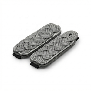 Par de hombreras de algodón blanco hechas a medida, bordadas, para uniforme profesional - Product Image 2