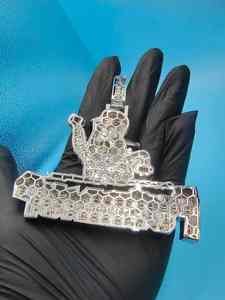 Colgante Personalizado de Plata 925 Estilo Hip Hop con Diamantes de Imitación, Joyería Fina Chapada en Rodio/Oro de 14K, Dijes Unisex - Product Image 6