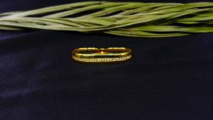 Anillo de Plata de Ley 925 chapado en oro clásico, joyería de boda preciosa ajustable por oxidación con ajuste de bisel para fiesta - Product Image 6