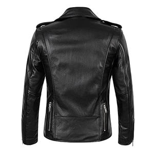Chaqueta de cuero sintético para hombre, abrigo ajustado de piel sintética para otoño, ropa de marca, chaqueta para motocicleta - Product Image 4