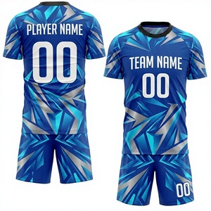 Conjunto de Uniforme de Fútbol Personalizado, Camiseta y Pantalones Cortos, Sublimación, Impresión por Sublimación, 100% Poliéster, Secado Rápido, Transpirable, Absorbe la Humedad - Product Image 3