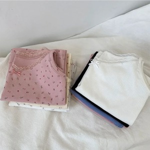 Tops negros de verano sin mangas para mujer, camiseta sin mangas con encaje, ropa interior roja, camisolas de encaje, ropa interior holgada, chaleco para mujer - Product Image 5