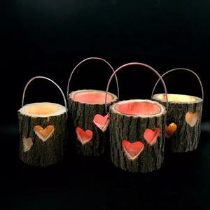 โคมไฟไม้ต้นคริสมาสต์แบบสั่งทำ,โคมไฟแก้วใส่เทียนประดับสุดสร้างสรรค์สำหรับตกแต่งโต๊ะจากเวียดนาม - Product Image 5