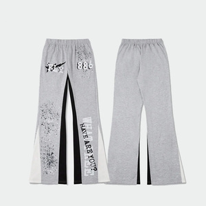 Nouveau design de pantalons de survêtement évasé pour hommes, tenue décontractée, pantalons de survêtement et pantalons évasés imprimés personnalisés pour l'extérieur - Product Image 1