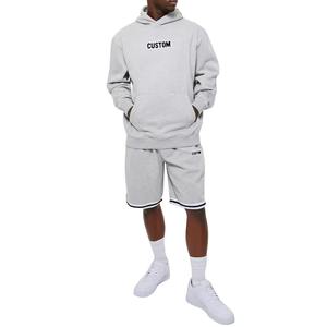 Conjuntos de Ropa para Hombre, Sudaderas con Capucha y Pantalones Cortos de Felpa Francesa, Conjuntos Deportivos de Dos Piezas, Fabricante de Ropa Personalizada - Product Image 1