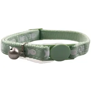 Colliers de chat personnalisés de la meilleure qualité en forme de poisson imprimé étroit de luxe style durable en nylon polyester plumes laisses pour animaux de compagnie - Product Image 4