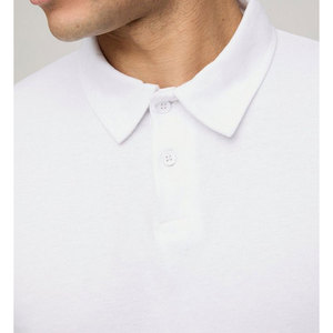 T-shirt polo pour hommes de haute qualité Logo personnalisé Couleur unie Manches courtes Nouveau design Polos tricotés - Product Image 6