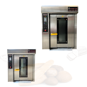 Buen precio Horno de pan Panadería 8 bandejas Video Soporte técnico Equipo de panadería Altuntop Trolley Horno rotatorio Fábrica de Vietnam - Product Image 1