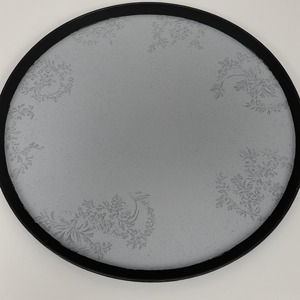 Placa de cargador de resina de hoja de oro antiguo, patrones de hojas metálicas incrustadas, diseño Art Deco, forma de flor para Premium Festive - Product Image 3