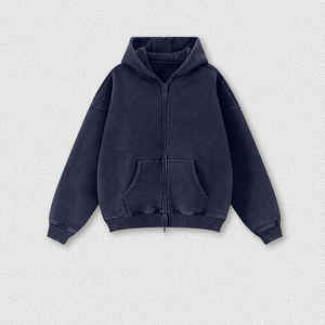 Sweat-shirt d'hiver zippé pour homme, sweat-shirt à capuche en coton polaire avec fermeture éclair pour hommes - Product Image 6