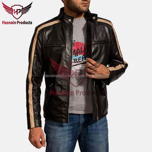แจ็กเก็ตฤดูหนาวของผู้ชายแบบกำหนดเองหนังแท้บาง100% ของแท้ดีไซน์ทันสมัยล่าสุด - Product Image 2
