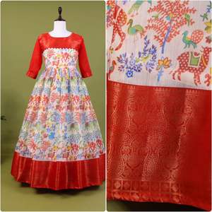 Vestido Tradicional Indio Pakistaní Salwar Kameez de Algodón con Estampado Digital de Diseño Moderno de Gujarat, para Fiestas, 2026 - Product Image 2