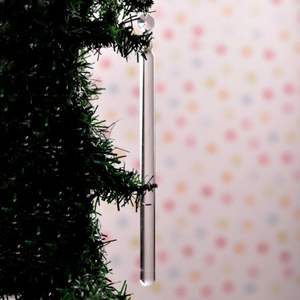 Palo de cristal de alta calidad hecho a mano al por mayor adornos de árbol adornos de regalo de Navidad de 2017 - Product Image 1