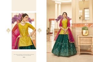 Lehenga Choli para mujer, ropa de boda y fiesta de la más alta calidad, para la exportación, fabricación de la India - Product Image 2