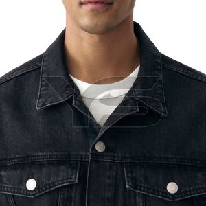 Chaqueta vaquera informal para hombre de gran calidad para invierno, técnica lavada con botones frontales, revestimiento ODM sólido con opción multicolor - Product Image 3