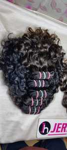 Bundles de cheveux humains ondulés bruts à vague profonde en vrac de qualité supérieure indienne cheveux en vrac non transformés pour perruques Genius cheveux en trame - Product Image 5