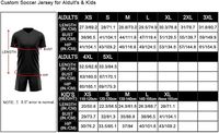 Conjunto de Uniforme de Fútbol Personalizado - Alta Calidad, 100% Algodón, Cuello Redondo, Manga Corta, Secado Rápido, Colores y Logotipo Personalizados, Unisex para Adultos