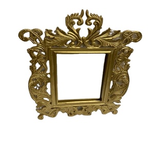 Espejo Decorativo de Pared con Diseño de Mariposa Antigua, Espejo de Metal de Lujo de Color Marrón Grande y Elegante - Product Image 2