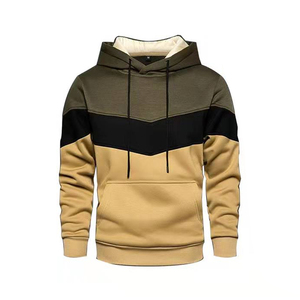 Sudadera con Capucha Unisex de 3 Tonos para Hombre, Tejido Grueso, 100% Algodón, Felpa, Logotipo Personalizado, Sudadera con Capucha Lisa al por Mayor - Product Image 1
