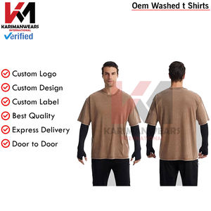 Camisetas extragrandes para hombre, camiseta Unisex Vintage lavada con ácido de algodón pesado, Camiseta holgada de manga corta, ropa de calle informal, Camisetas básicas holgadas - Product Image 4