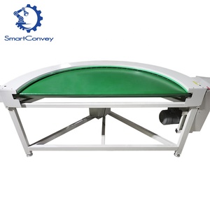 90 derece ağır parsel boşaltma bant konveyör ile <span class=keywords><strong>PVK</strong></span> malzeme - Product Image 2