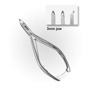 Offre Spéciale GORAYA ALLEMAND Pince à cuticules 3mm Mâchoire Double Ressort avec Verrouillage Manucure Set CE ISO Approuvé Taille 11.5cm - Product Image 1