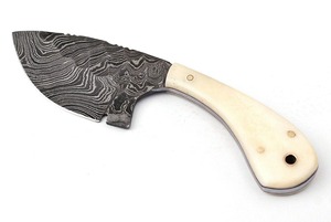 Handmade Custom Damascus Steel Fixed Blade <b>Knife</b> Wood-<b>Bone</b>-Horn <b>Handle</b> Hunting Outdoor Industrial Camping OEM Available - Product Image 2