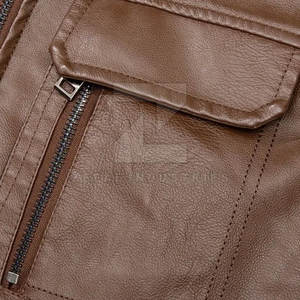 Chalecos de cuero transpirables de invierno informales para hombres de calidad superior: colores y tamaños personalizados, precio al por mayor, último diseño 2025 - Product Image 4