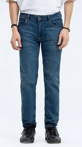 Vente en gros Dernière tendance 100% coton Jeans en toile froissée pour hommes personnalisés Bleach Stone Wash Straight Summer Casual - Product Image 3