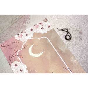 Alfombra de Oración Floral: Elegante Alfombra Musulmana Estampada para la Adoración, Alfombra Delgada No Tejida - Product Image 5