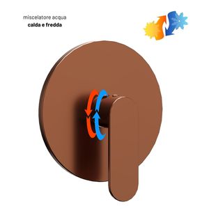 Mitigeur de douche encastré à levier unique mural 1 voie en chrome poli couleur or robinet de salle de bain accessoires boîte système un - Product Image 3