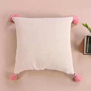 เบาะรองเอวผ้าฝ้ายขนาด45X45ซม. สุดหรูปักด้วยความร้อนได้อย่างสวยงามโรงแรมไม่มีการตกแต่งที่ยั่งยืนโรงแรมตั้งแคมป์ที่ดีที่สุด - Product Image 4