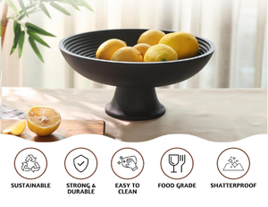 Bol de service fait main en bois d'acacia pour fruits et salade Bol de service fait main en bois de mangue pour la maison, la cuisine et la table à manger - Product Image 6