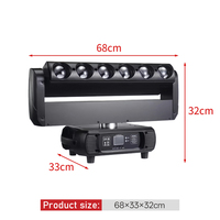 YT06XY de doble cara 6x60W a todo color 4 en 1 96 Uds 7070 LED Beads Matrix Light DMX Wash luces estroboscópicas de cabeza móvil para discoteca DJ eventos