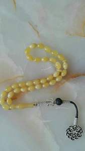 Chapelet Turquoise ELEVATE Accessoires de prière Tasbih Vente en gros Tasbih avec formes de perles en résine naturelle Perles de prière - Product Image 2