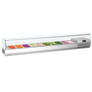 Plan de travail réfrigéré / Unité de préparation réfrigérée PREMIUM PLUS - 2300x413mm - 10x GN 1/3 - Product Image 3