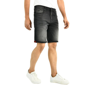 Meilleure qualité hommes été décontracté coton Denim pantalon droit respirant couleur unie Streetwear Cargo Shorts Direct mignon - Product Image 5