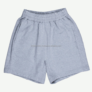 Shorts en molleton unisexe à cordon de serrage personnalisés de haute qualité, logo personnalisé, décontractés, shorts de jogging, shorts en molleton uni, 100% coton, pour hommes - Product Image 1