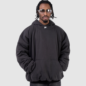 Sudadera con Capucha Personalizada para Hombre, 100% Poliéster Ecológico, Tejido Grueso, Estilo Vintage, 500gsm, Talla Grande, Estilo Urbano - Product Image 4