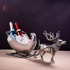 Tendance Design Renne Argent Refroidisseur De Vin Seau À Glace Maison Bar et Mariage Haute Qualité Métal Cerf Glaçon Refroidisseur Champagne - Product Image 5