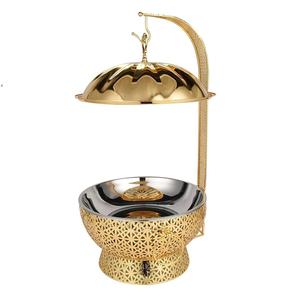 Plato de frotamiento de acero inoxidable con diseño de primera calidad para catering buffet restaurante y servicio de comida de boda - Product Image 2