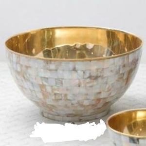 ชามเสิร์ฟช็อกโกแลตฝังมุกวินเทจทำด้วยมืองานฝีมือธรรมชาติคุกกี้ฝังมุกขัดเงาแฮนด์เมดอินเดีย - Product Image 4