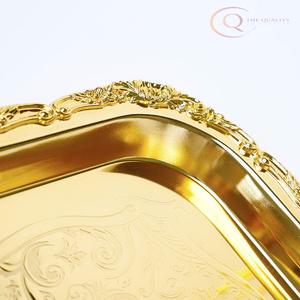 Plateau en métal décoratif pour une utilisation festive et quotidienne |   Parfait pour Diwali, les mariages et les célébrations spéciales - Product Image 4