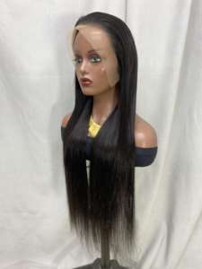 วิกผมบ๊อบตรงแบบลูกไม้ 13x4 ผมเวียดนามแท้ สีดำธรรมชาติ ขนาด 12-30 นิ้ว วิกผมบ๊อบแบบโปร่งใส - Product Image 2